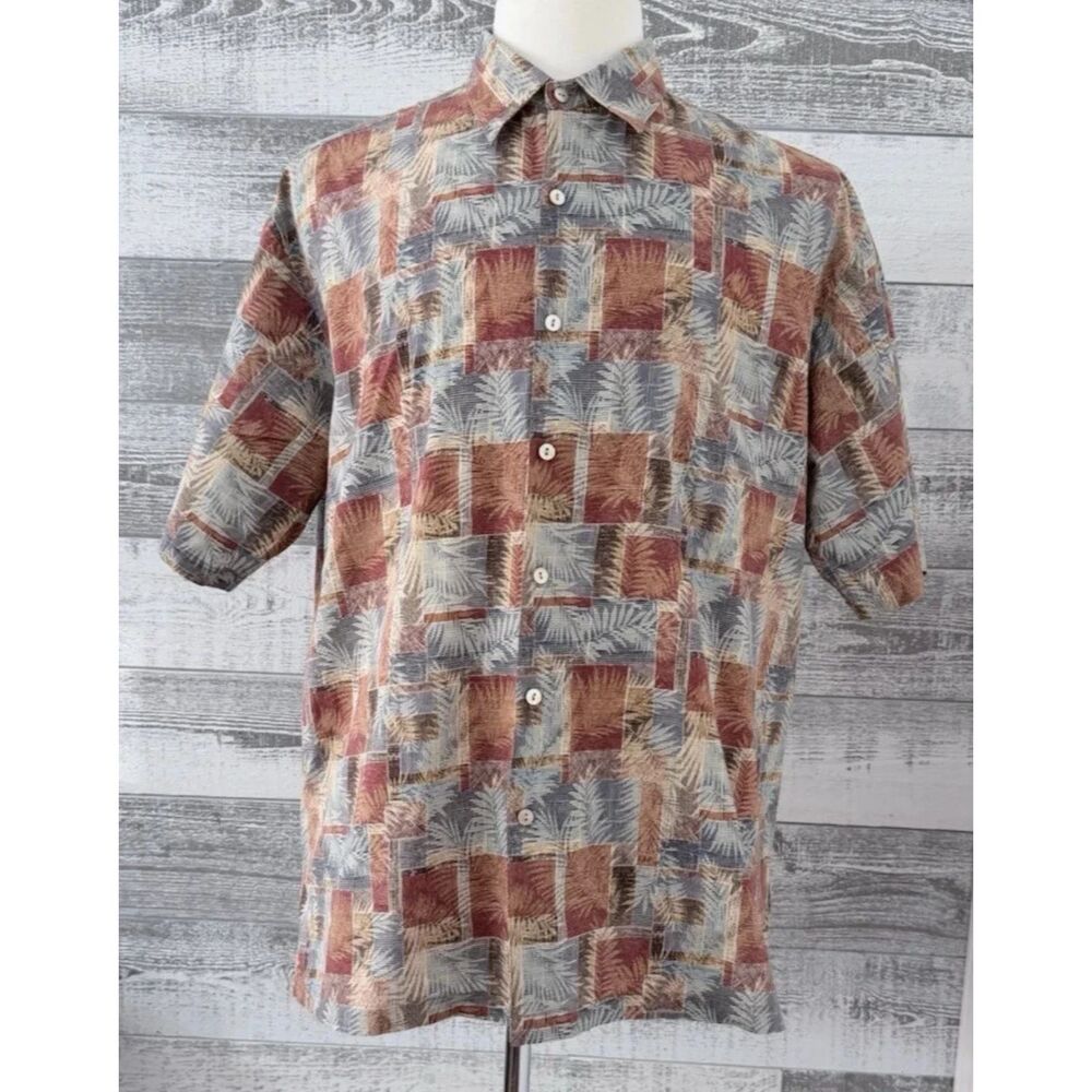 Tori Richard Hawaiian Short Sleeve Button Shirt Cotton Lawn Multicolor Men's L